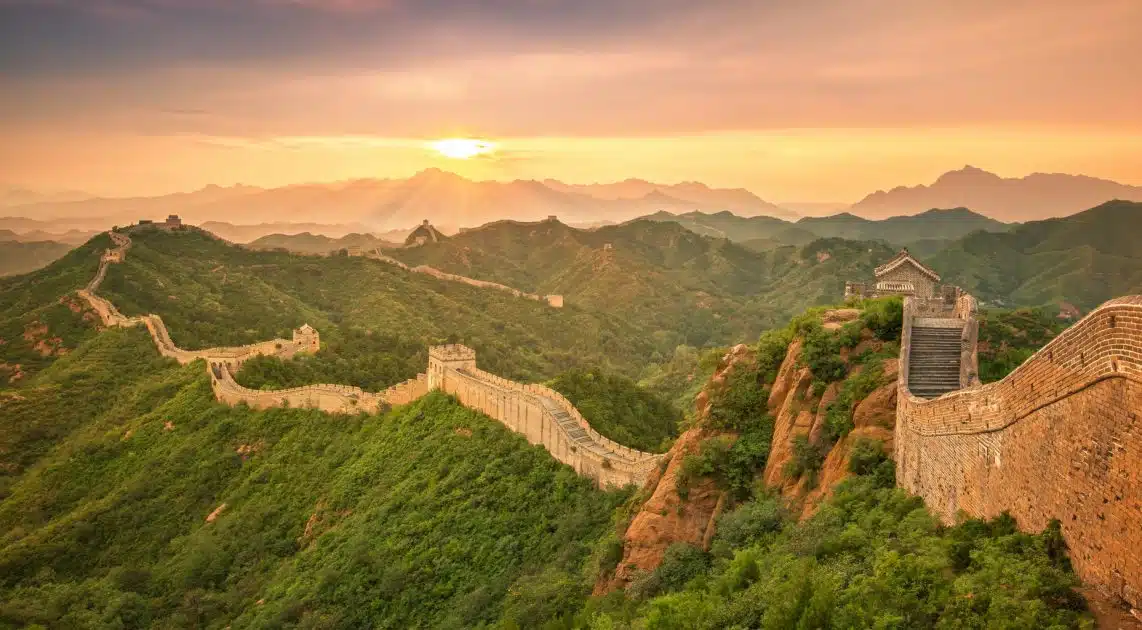 Weird and Wonderful Things about China - Great Wall of China at Sunrise