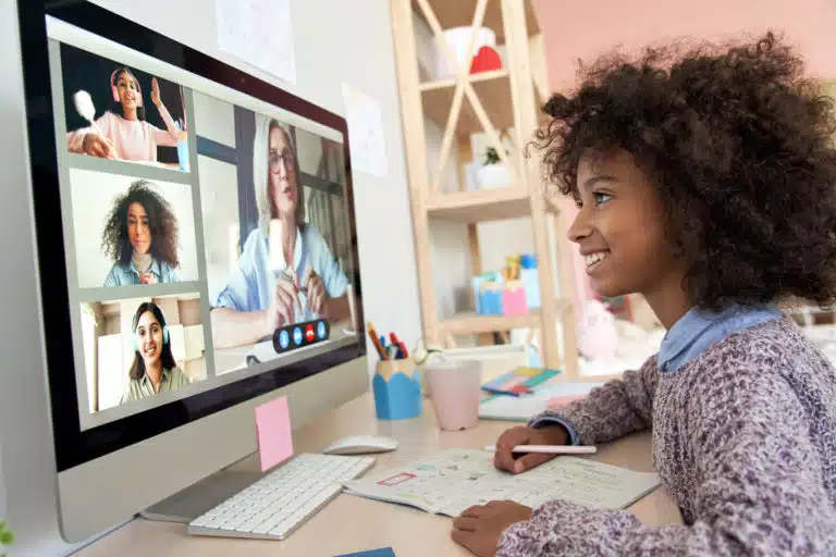 Virtual classroom used in online TEFL course
