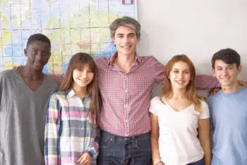 ESL classroom with teenage students