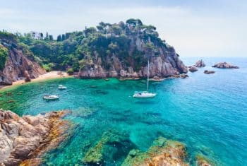 Seascape . Mediterranean coast of Spain, Costa Brava