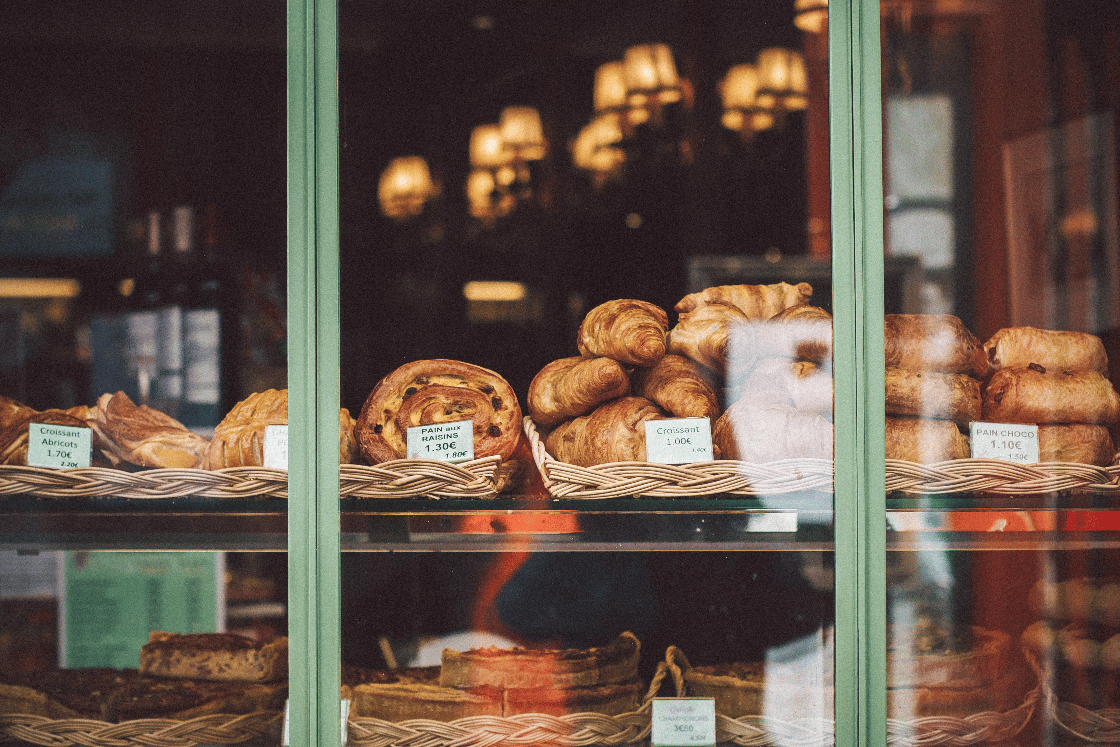 parisian bakery storefront