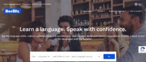 Berlitz Japan landing page