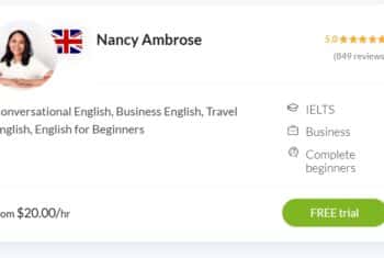 Nancy's profile on Langu