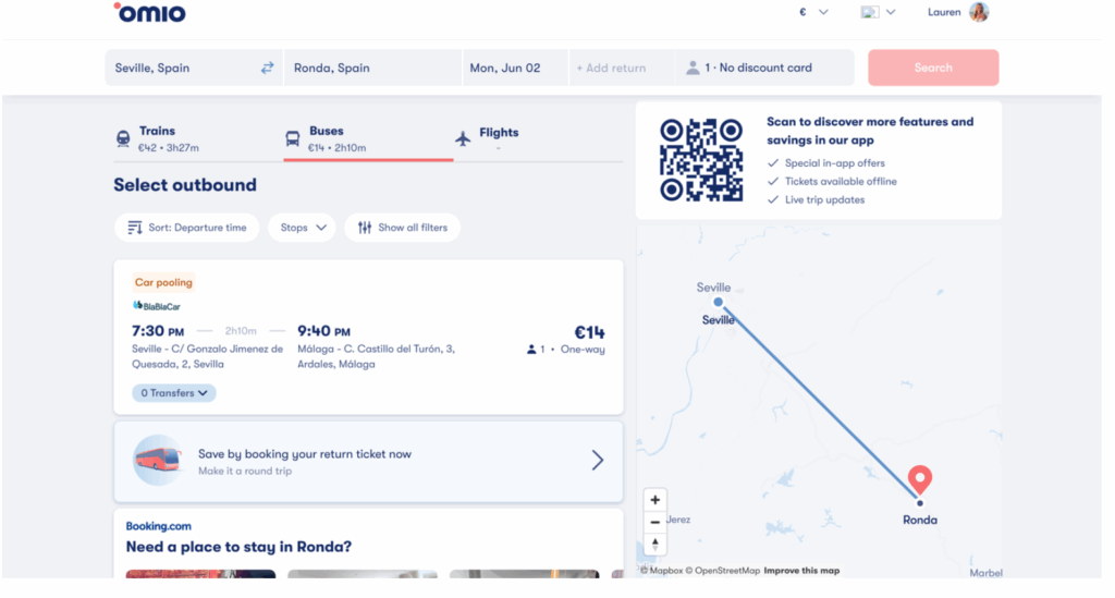 seville train prices