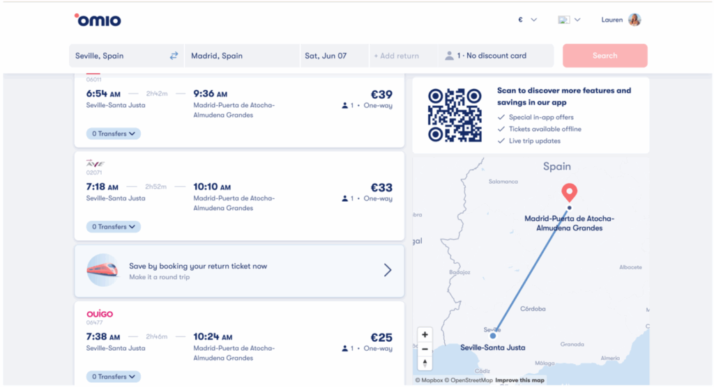 sevilla train prices