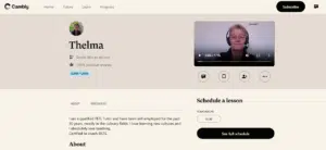 Thelma's profile on Cambly