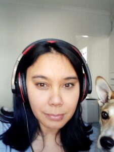 Luan and her dog