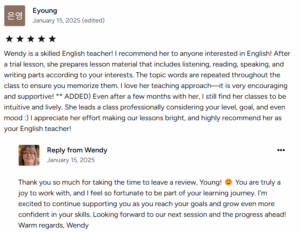 Wendy's reviews on Preply