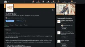 Carrot Global's LinkedIn profile