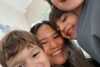 Perlie with students Turkey