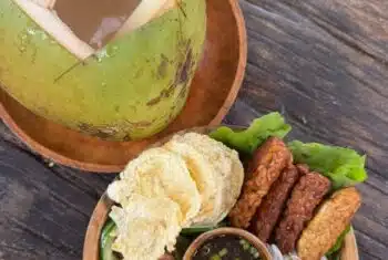 A typical lunch in Bali