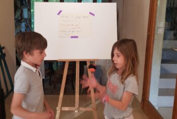 Young Learners whiteboard Rebekah