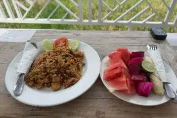 A Bali meal enjoyed during lunchbreak for a TEFL teacher