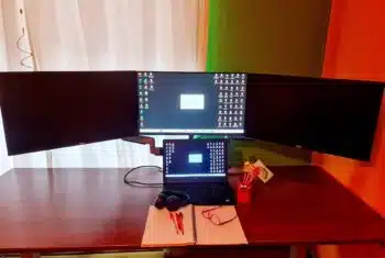 home office set-up for online teaching
