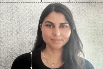 Online teacher framed using the rule of thirds in a video introduction