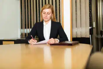 TEFL teacher leading a virtual roleplay of a client consultation in a legal context