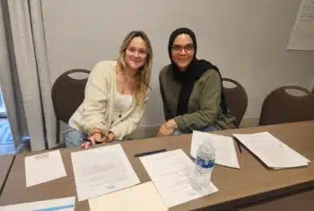 TEFL trainess during a TEFL course