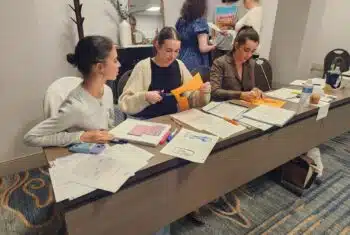 TEFL trainess during a TEFL course