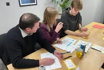 TEFL trainess during a TEFL course