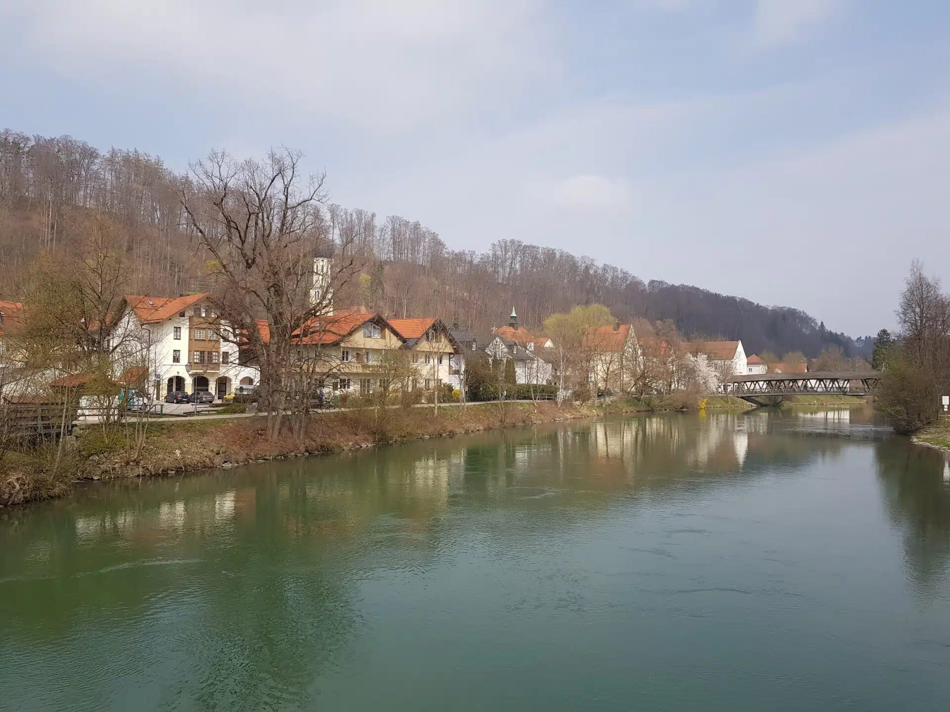 Scenic view of Wolfratshausen town in Bavaria, Germany, home base for teaching Business English